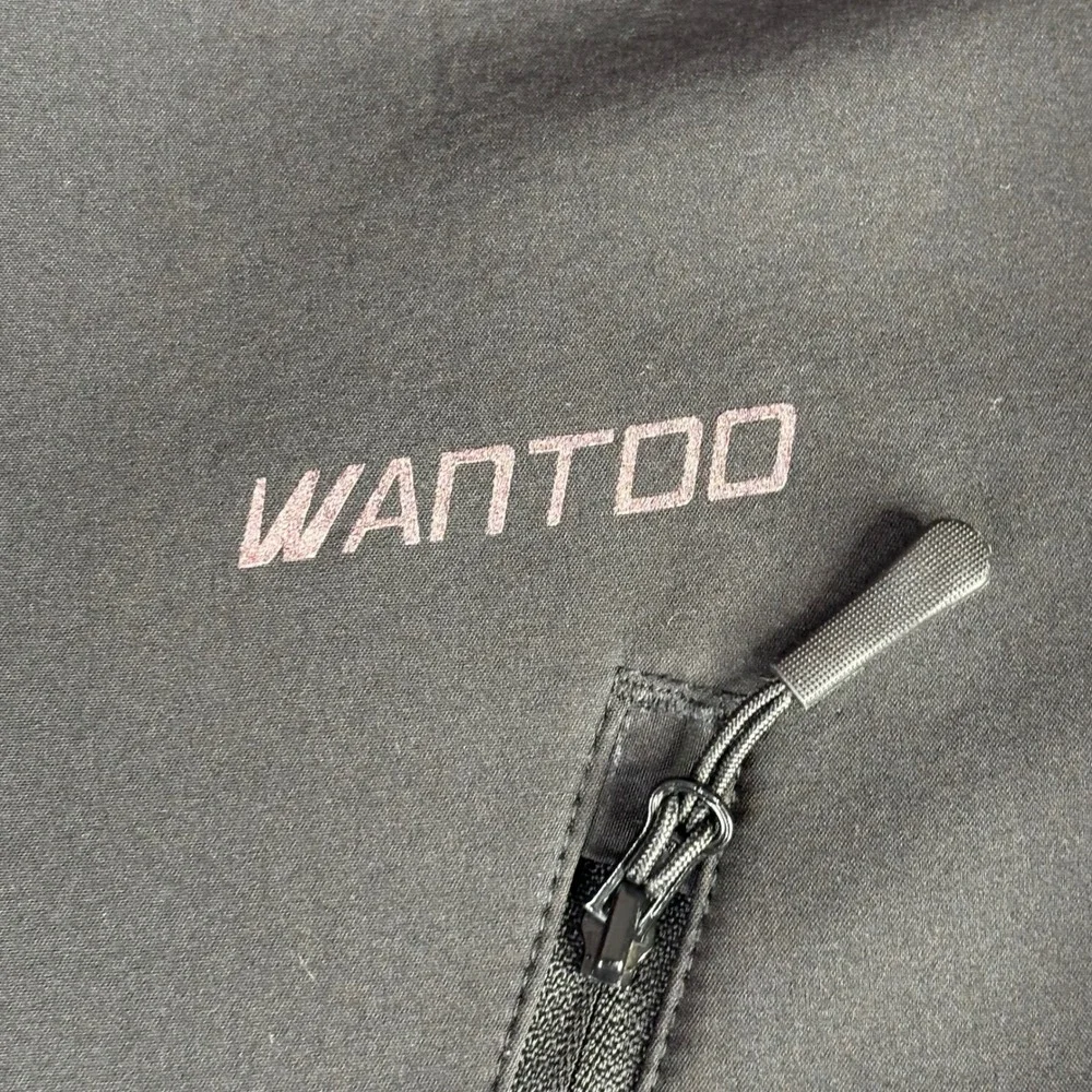 Wantdo‎ Softshell Jacket Men XL Black Fleece Lined Full Zip Outdoor Hiking Coat